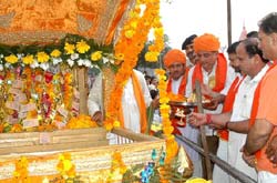 A view of celebrations during Navratra.