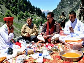 Shri Amarnathji Pooja at Chandanwari