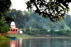 A view of Nag Temple, Mansar.