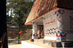 A view of Nag Temple, Patnitop.