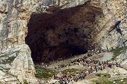 The Shrine Cave of Shri Amarnathji.